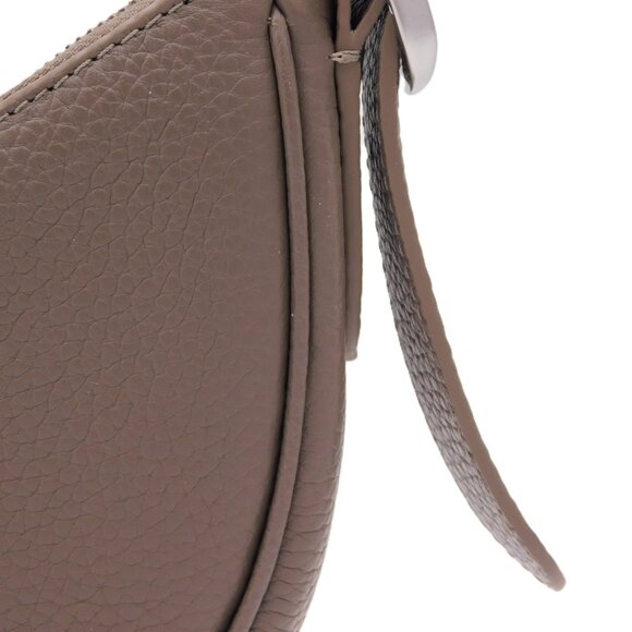 Quince Italian Leather Mini Crescent Shoulder Bag | Taupe | VGUC - Picture 7 of 11